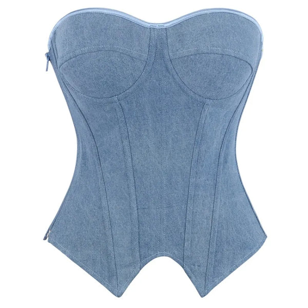 Women's Lace Denim Waist Trainer | OWNLUXE