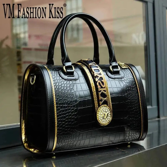 Classic Retro Women's Shoulder Bag Boston Handbag | OWNLUXE