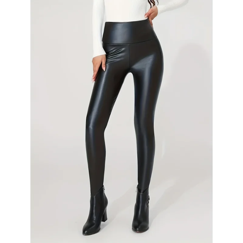 Women's High-Waist Leather Leggings | OWNLUXE