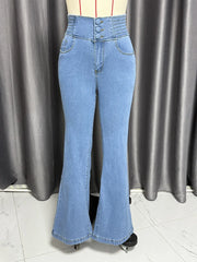 Bodycon High-Waist Denim Pants | OWNLUXE