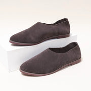 Women's Pointed Toe Leather Loafers (Brown) – Shop at OWNLUXE