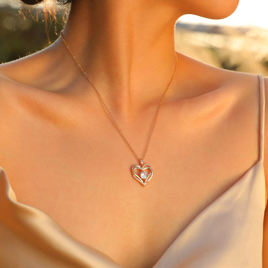 Vnox Heart Necklace | OWNLUXE