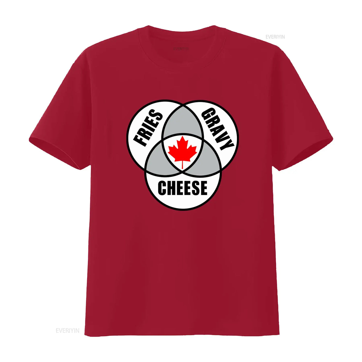 Canadian Poutine T-Shirt – Vintage Washed Maple Leaf Graphic Tee, S–6XL | OWNLUXE
