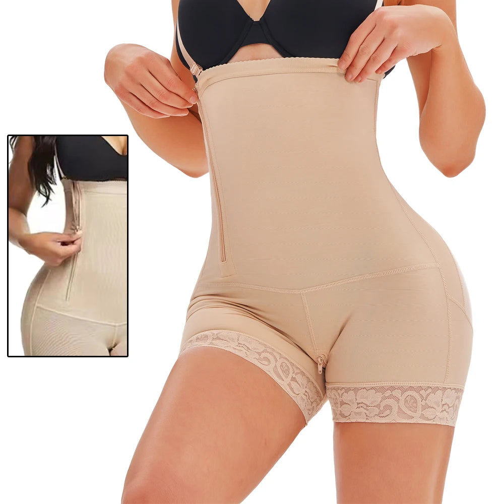 Colombian Faja Bodysuit with Butt Lifter - High Compression Full Body Shaper
