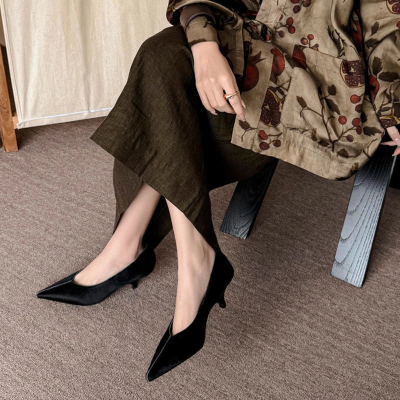 Women's Pointed Toe High Heel Pumps (Black) – Shop at OWNLUXE