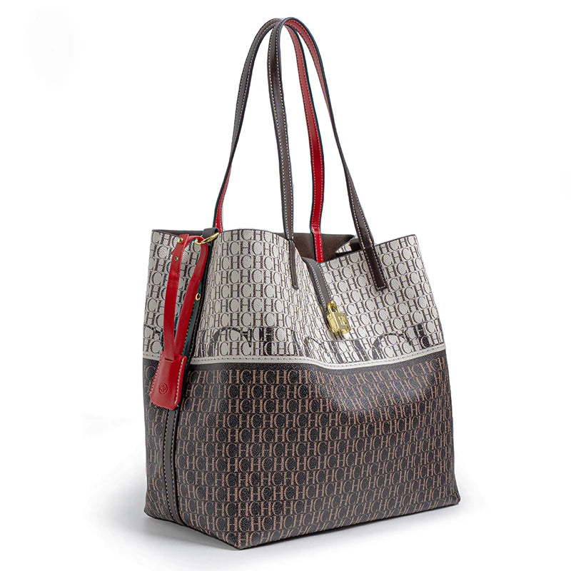CH Women's Printed Handbag - Large Capacity Commuter Bag