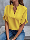 Women's Long-Sleeve V-Neck Oversized Top | OWNLUXE