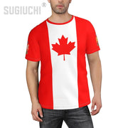 Custom Canada Flag 3D T-Shirt – Personalized Soccer Fan Tee