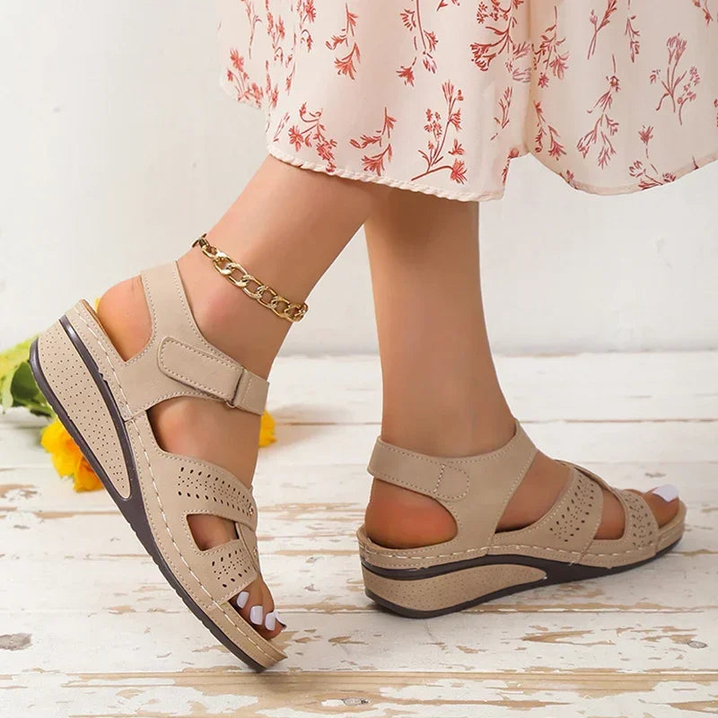 Women's Platform Wedge Plus-Size Sandals – Shop at OWNLUXE