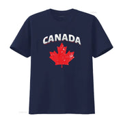 Canadian Red Maple Leaf T-Shirt – Vintage Washed Toronto Patriotic Tee | OWNLUXE