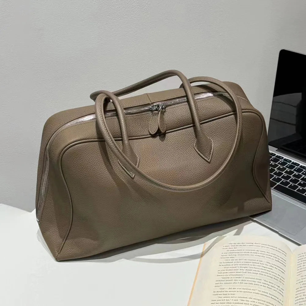 Cowhide Leather Handbag | OWNLUXE