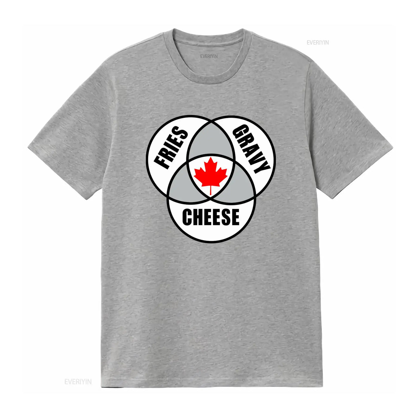 Canadian Poutine T-Shirt – Vintage Washed Maple Leaf Graphic Tee, S–6XL | OWNLUXE