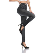 Faux Denim Leggings – High Waist Shapewear