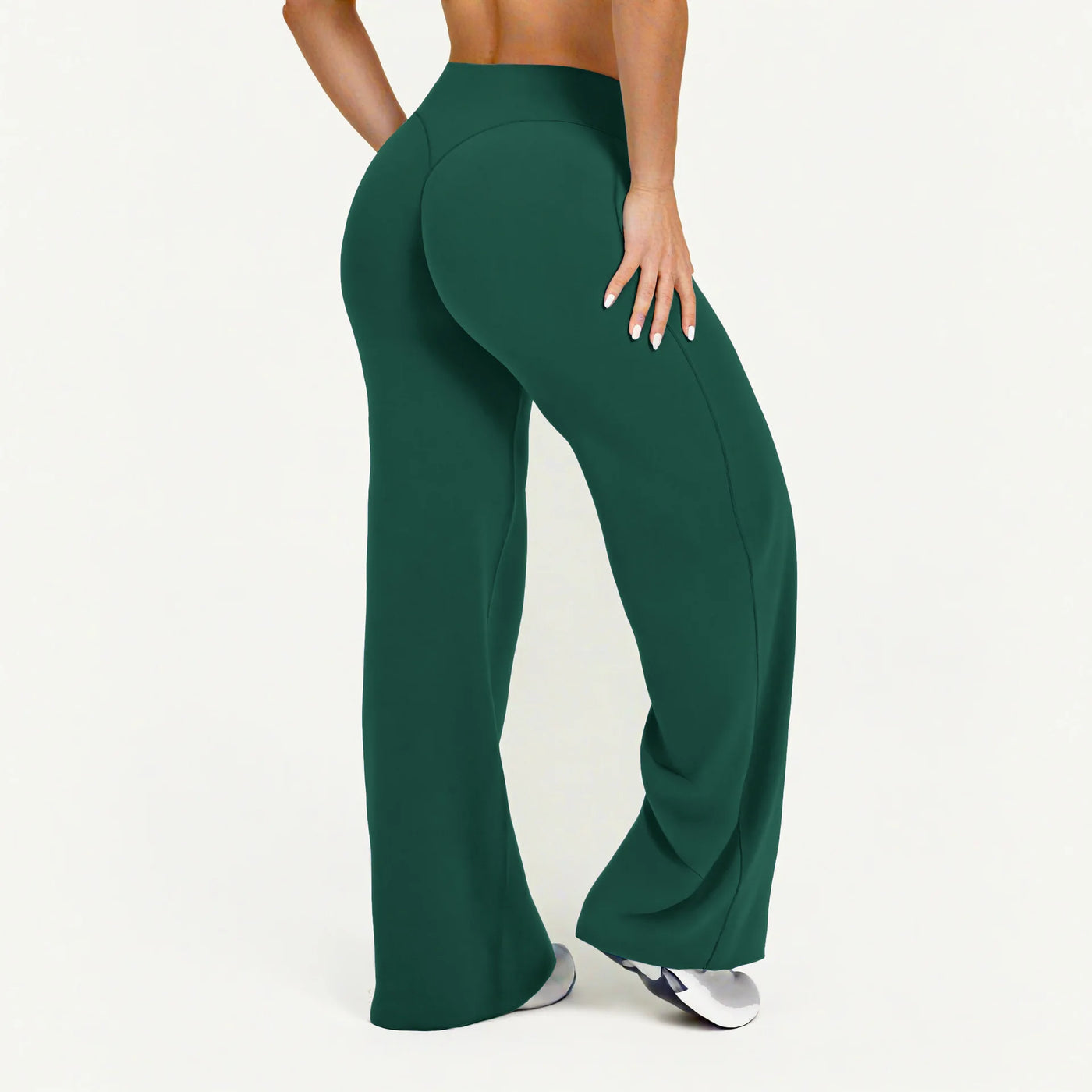 Mid-Waist Yoga Pants – Straight Leg Active
