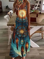Load image into Gallery viewer, Bohemian Inspired Halter Dress – A Must-Have for Spring &amp; Summer
