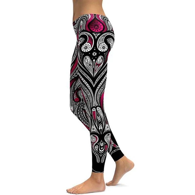 Women’s Ankle-Length Yoga Pants with Elastic Waist