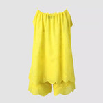 Load image into Gallery viewer, Effortless Knee-Length Casual Pants – TAT Woven with Elegant Hook Flower Accents
