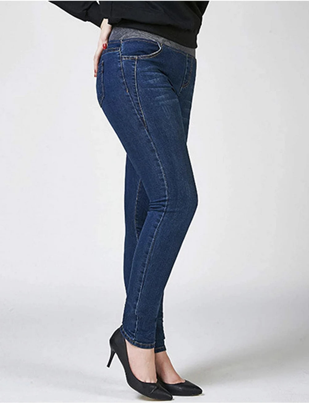 High-Waisted Straight Jeans for Women – All-Season Comfort & Style | Jean droit taille haute pour femme – Confort et style toutes saisons