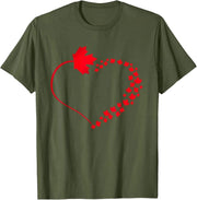 Maple Leaf Heart Canada Pride T-Shirt – Unisex Cotton Tee | OWNLUXE