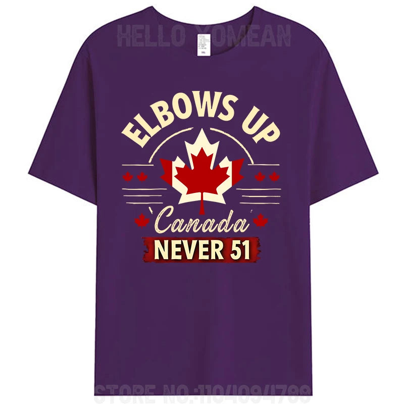Elbows Up Canada Never 51 - Stand Strong T-Shirt