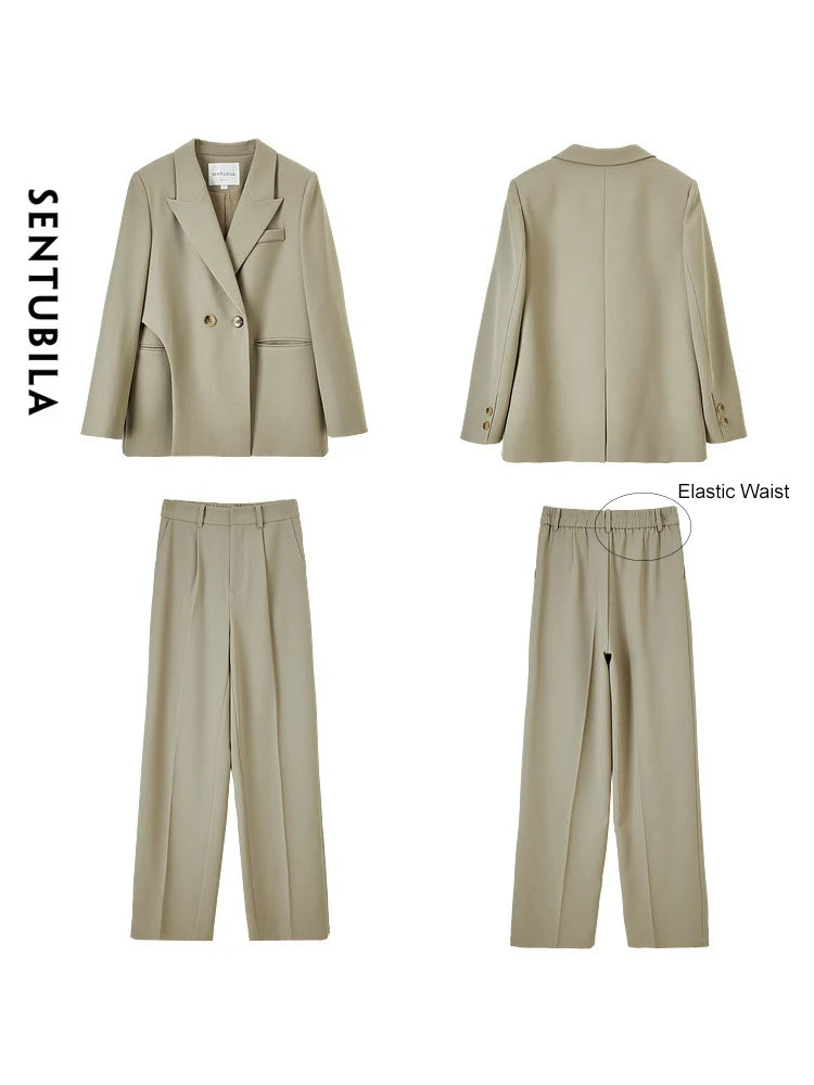 Women's Two Piece Jacket (Apricot) | OWNLUXE