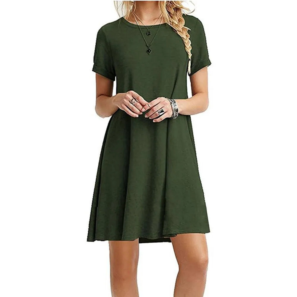 Women's Short Sleeve Floral Mini Dress | OWNLUXE