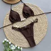 Halter Mini Thong Bikini Set | OWNLUXE