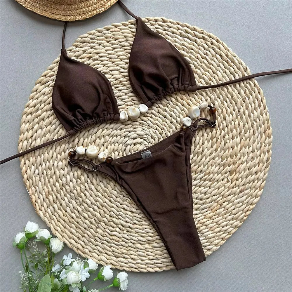 Women's Halter Mini Bikini | OWNLUXE