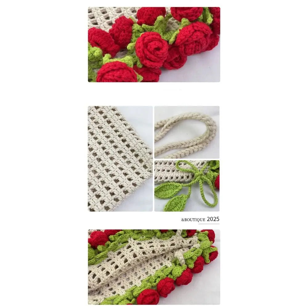 Crochet Floral Bucket Bag | OWNLUXE