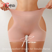 Butt-Lifting Mid-Waist Tummy-Control Seamless Shorts | OWNLUXE
