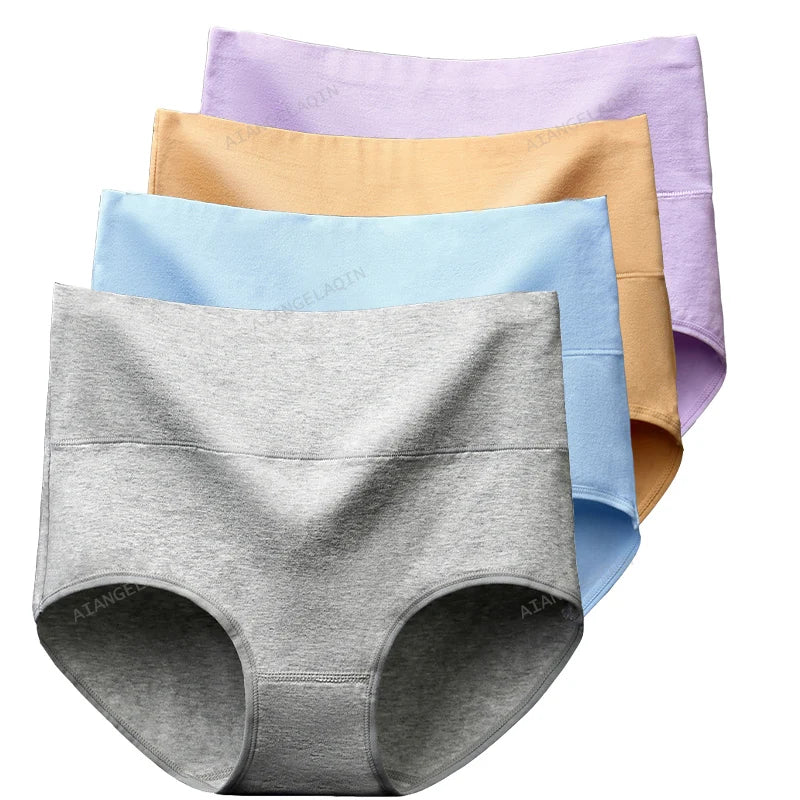 Women's High-Waist Tummy Control Briefs 4-Pack | Plus Size L–5XL | OWNLUXE