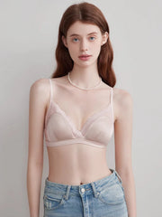Silk Wire-Free Lace Bra | OWNLUXE