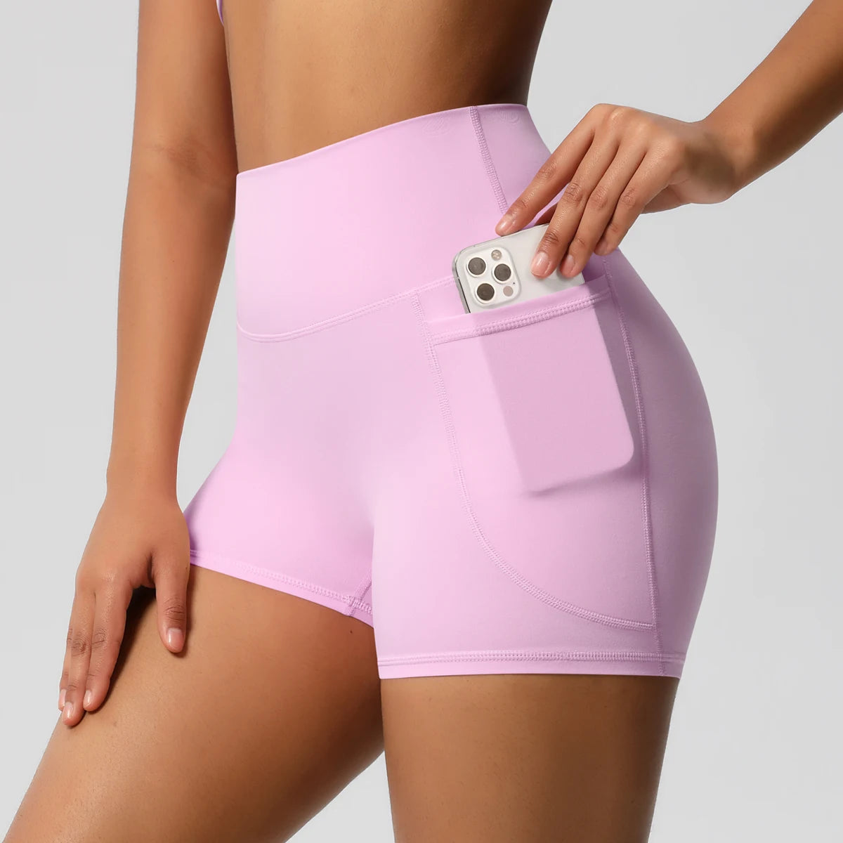 Women’s High-Waisted Skinny Shorts – Smooth Base Layer
