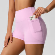 Women’s High-Waisted Skinny Shorts – Smooth Base Layer