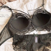 MOYISU Adjustable Lace Bralette for Small Chest Bra Set Removable Straps & Thin Padding Soft Wire Comfort Muslim Girls Underwear