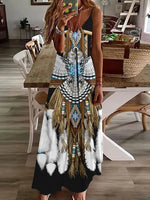 Load image into Gallery viewer, Bohemian Inspired Halter Dress – A Must-Have for Spring &amp; Summer
