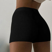 Women's High Waist Skinny Shorts - Soft Cotton Casual Summer Shorts
