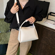 Leftside Small PU Leather Bucket Bag Shoulder Bags Short | OWNLUXE