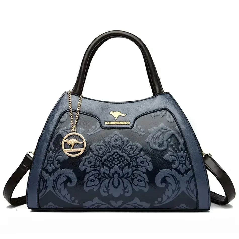 Animal Print Large Capacity Tote Bag - Soft Leather Crossbody | OWNLUXE