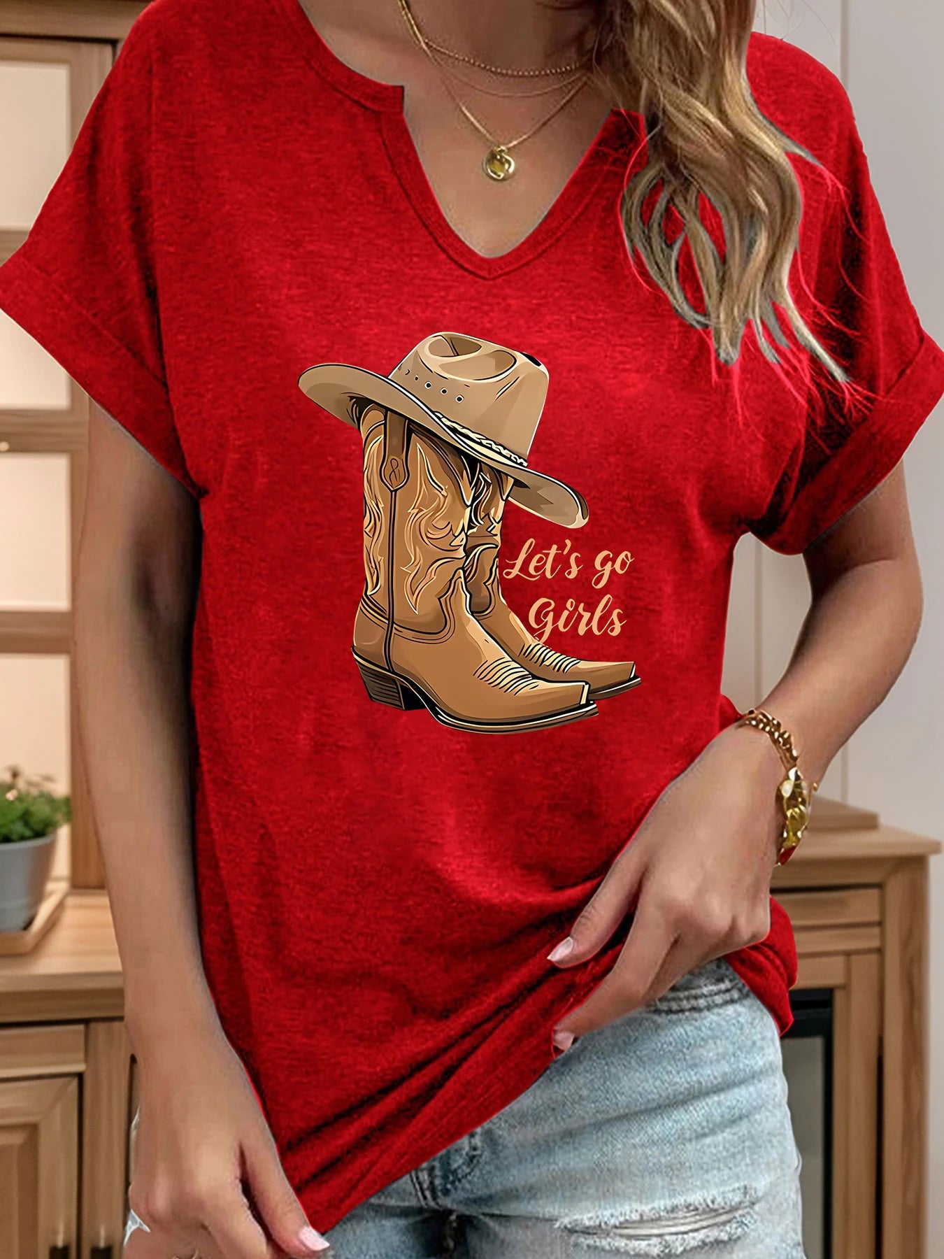 Let's V-Neck Blouse | OWNLUXE