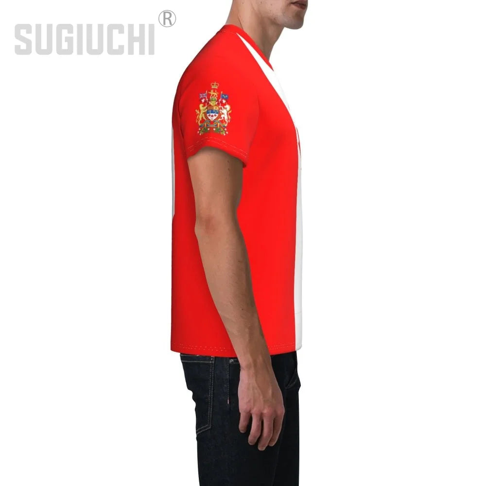Canada Flag Emblem 3D T-Shirt – Soccer & Football Fan Gift for Men & Women