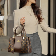 Soft Leather Shoulder Bag - Large Capacity Minimalist Tote for Women
