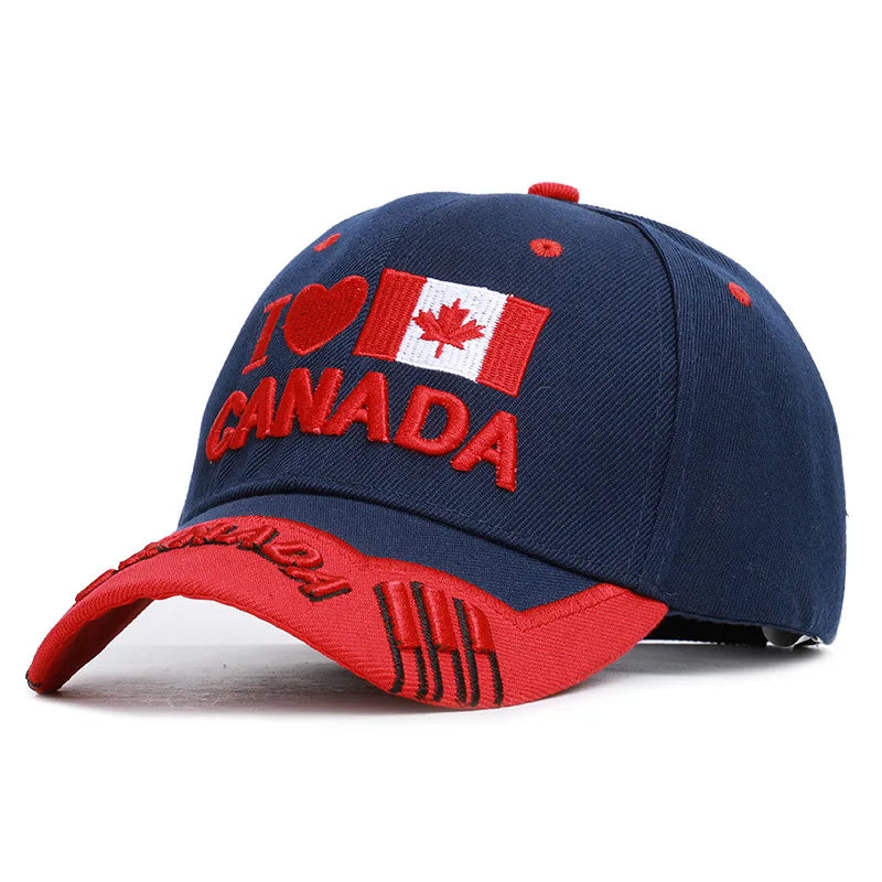 Canada Flag Embroidered Baseball Cap | OWNLUXE