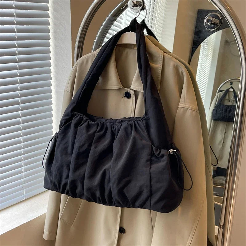 Spacious Nylon Pleated Crossbody Bag – Shop at OWNLUXE