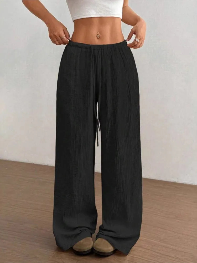High-Waist Wide-Leg Pants | OWNLUXE