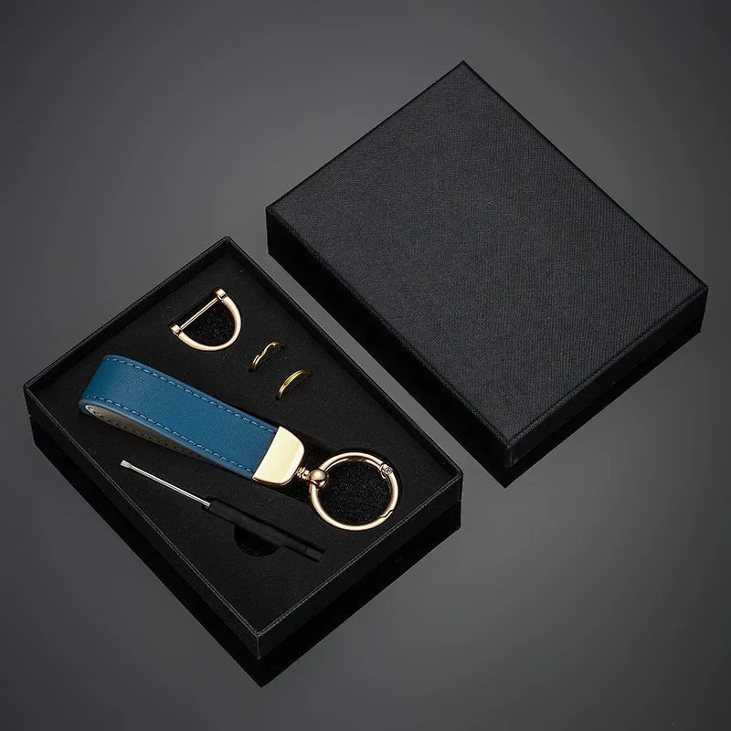 Custom Leather Keychain With Gift Box Personalized Logo | OWNLUXE