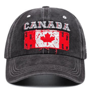 Canadian Flag Embroidered Baseball Cap — Adjustable Retro Unisex Hat | OWNLUXE