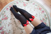 Velvet Bow Socks | OWNLUXE