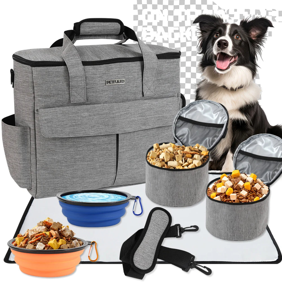 Foldable Pet Travel Carrier – Breathable Soft-Sided Cat & Dog Bag