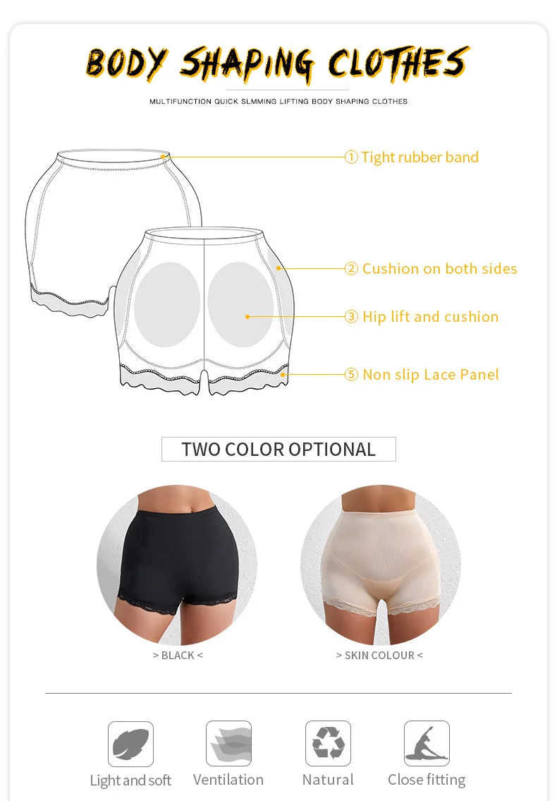 Butt Lifter Control Panties – Padded Shaping Underwear